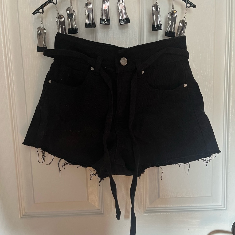 Womens black Jean shorts